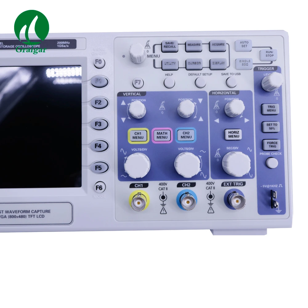 Hantek DSO5202P Handheld Digital Storage Oscilloscope 200MHz 1GSa/s 2 Channels 40K Memory Depth Oscilloscope