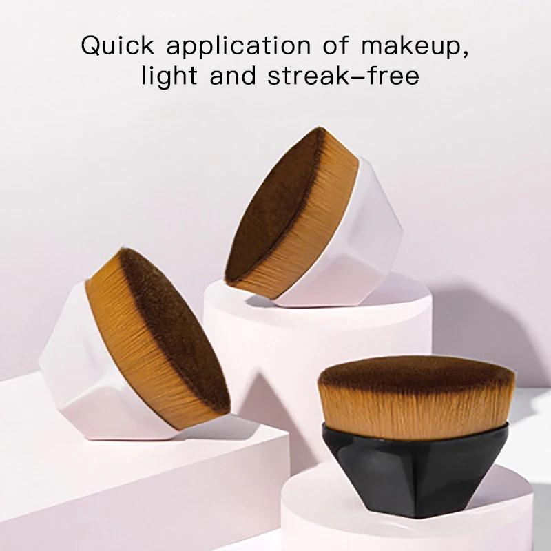 Оптовая продажа портативная Кисть для нанесения основы под макияж мини-кисть пудры Косметические румяна практичная Полезная макияжа инструмент