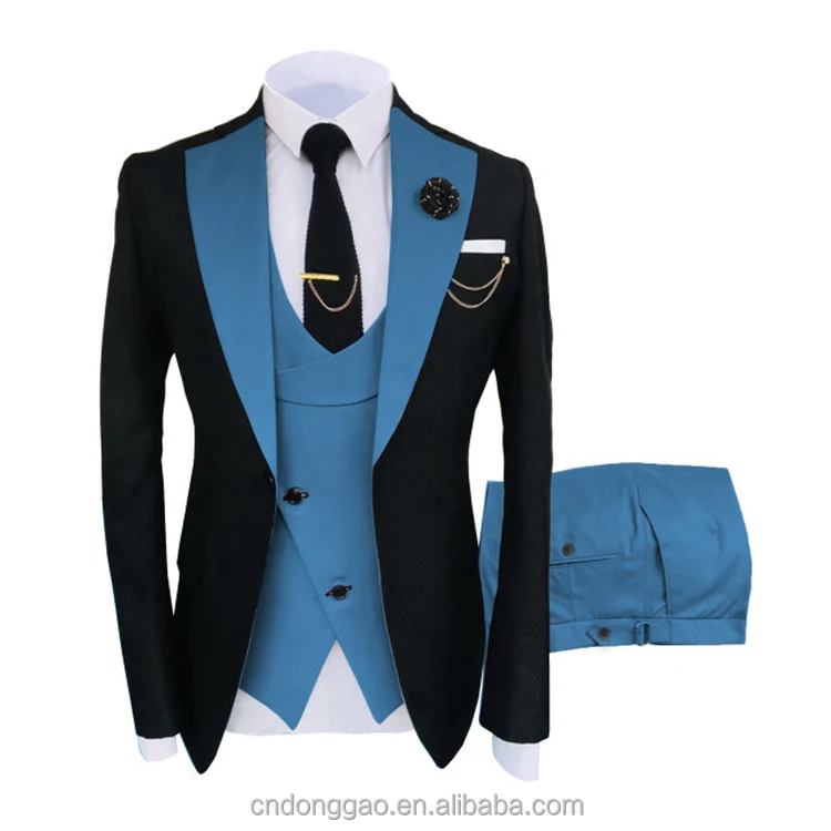 Индивидуальный пошив свадебные мужские костюмы облегающий смокинг 3 предмета для жениха выпускной жаккардовый Блейзер мужской