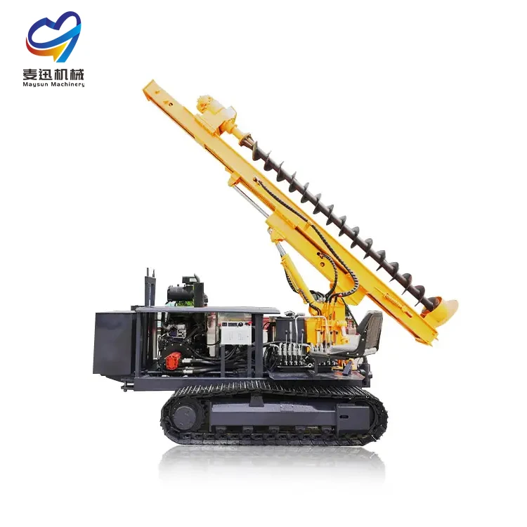 Ground screw pile driver for excavator stable  pile driver attachment for excavators  machine used piling machine