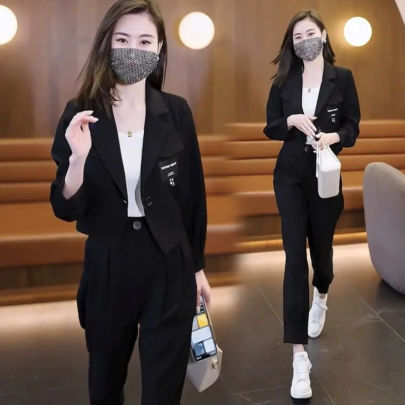 New Arrivals Two Piece Set Women Clothing Short Blazer Set Spring Fall Sets Women Fashion Trendy Suit For Women