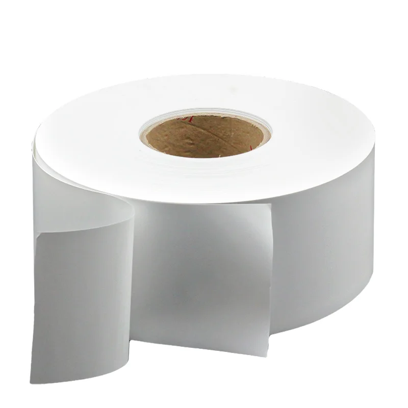 Factory direct sales of water glue synthetic paper self-adhesive roll medical container supplie label paper jumbo roll wholesale