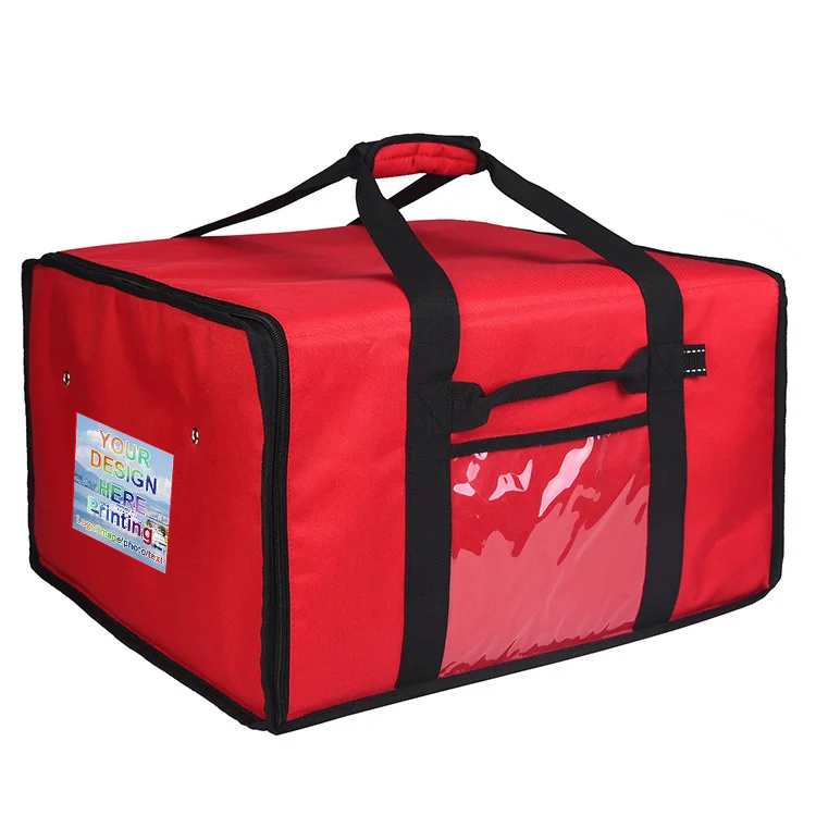 Big Waterproof Thermal Motorcycle Bike Foldable Insulate Cooler Bag Heated Food Delivery Bag