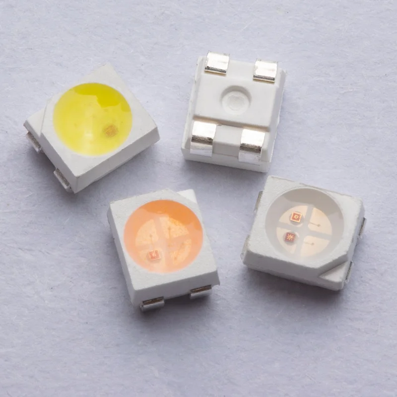 PLCC4 smd led 4 pins 3528 smd led without lens 120 degree dual color traffic light smd led