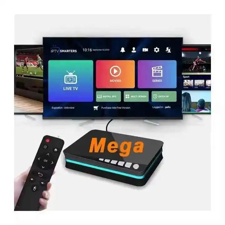 Mega OTT Smart IP TV box лучшая для голландской поддержки Канада США Германия Великобритания Арабская Болгария