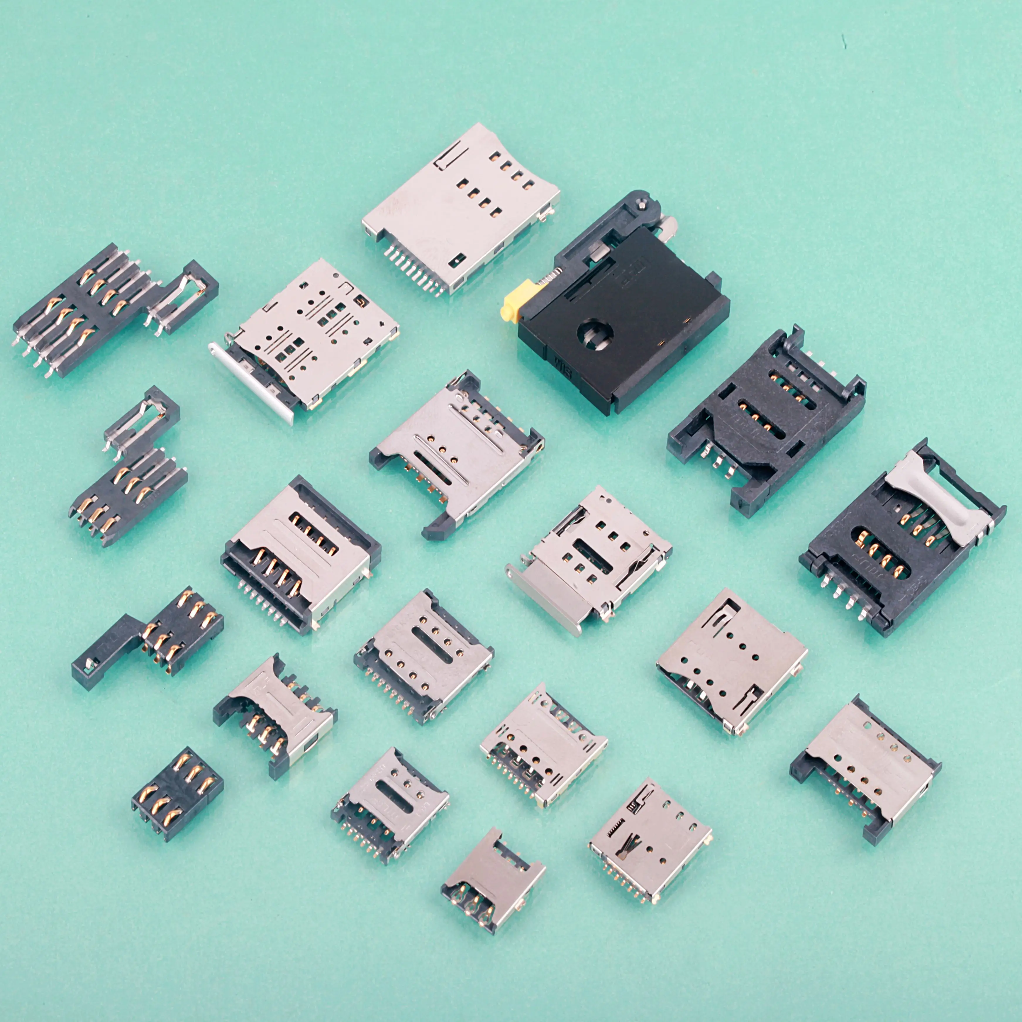 MUP 8 Pin female  Smart card connector with blade switch pcb   IC card reader for STB     intelligent remote three-ammeters