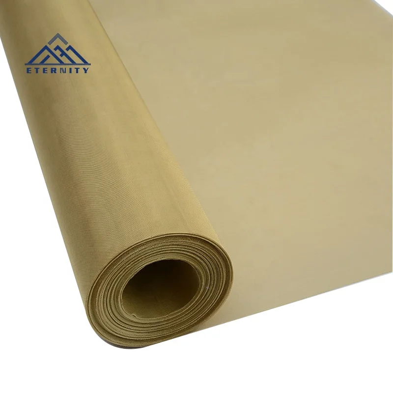 Weaving Brass Wire Mesh For Filtering Equipment Parts And Shields / Woven Copper Screen Ultra Fine Brass Mesh