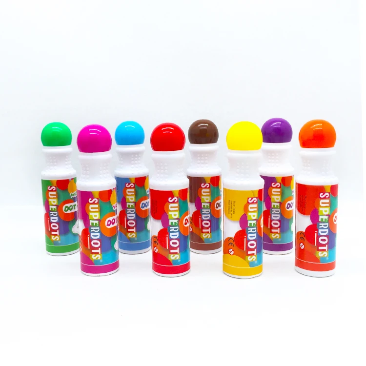 2022 TOP SELLING graffiti markers, water based bright colors kids bingo dabbers doodling dot markers for Activity Books