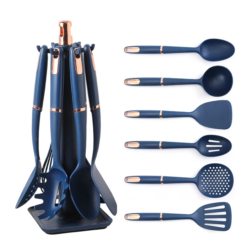 Wholesale New Trending Kitchen Utensils Cooking Sets Custom Luxury Non Stick Nylon Kitchen Utensils Collection
