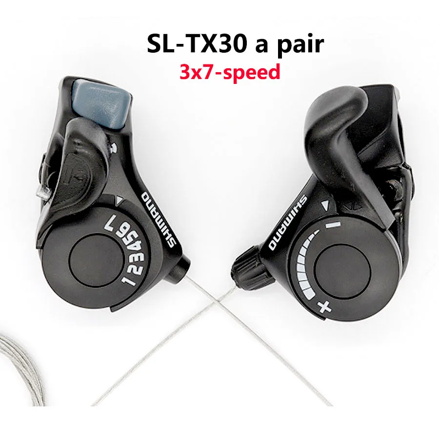 Горных велосипедов Shimano турнир SL TX30 велосипед переключения передач 6/7/18/21 скорость SL-TX50 перемещения рычага для Внутренняя Шестерня кабеля в комплекте оригинальных запасных частей