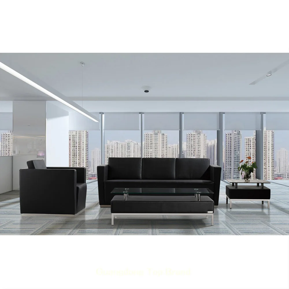 Factory directly modern Popular leather office reception leather waiting room sofa picture