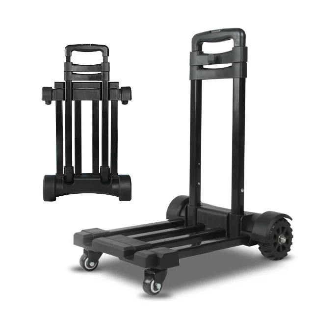 Small portable folding household trolley