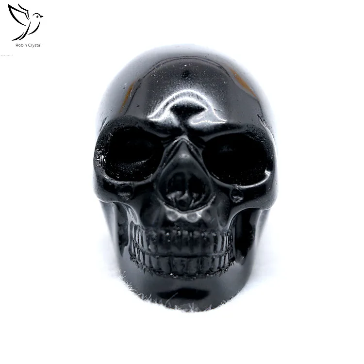 Wholesale High Quality Cheap Custom Material Obsidian Crystal Skulls Price  for Sale