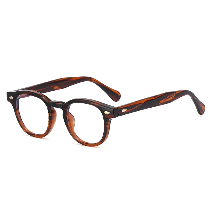 Fashion Oval Small Frame Anti Blue Light TR90 Eyeglass Unisex Can Be Equipped with Myopia Frame Sunglasses