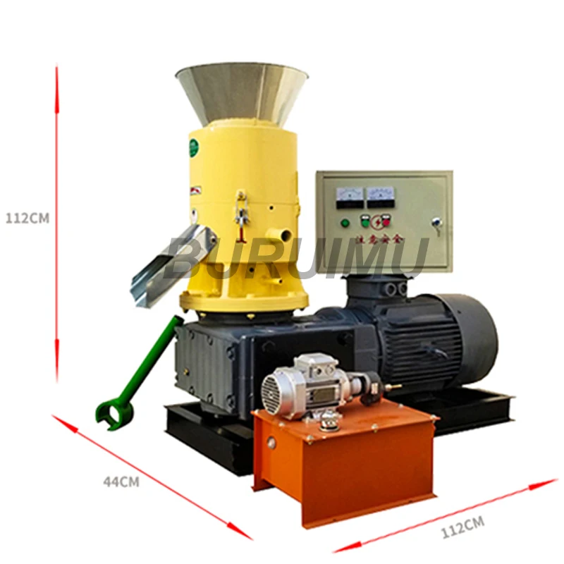 Biomass Wood Pellets Machine Sawdust Coconut Shell  Wood Pellet Making Maker Flat Die Granule Mill  Manufacturer