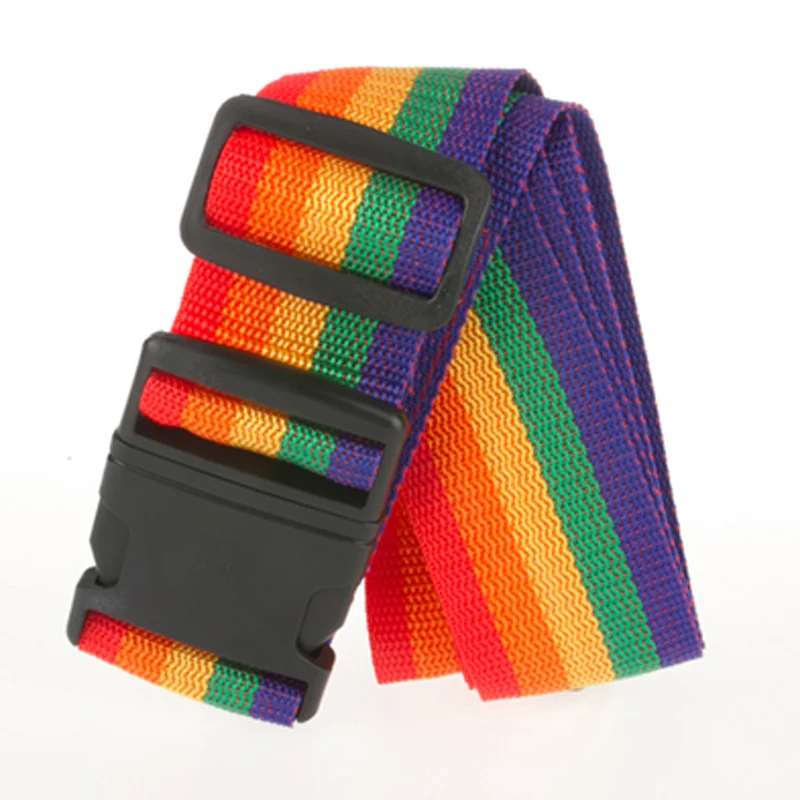 Wholesale Bulk Printed Adjustable Travel Luggage Belt Custom Logo Personalized Nylon Luggage Strap