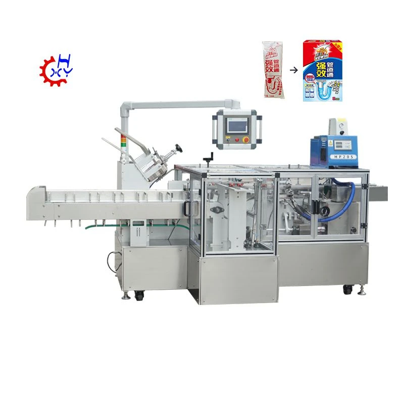 Y-Pack Automatic Case Packer Factory Price Manufacturer Supplier Pipe Clear The Agent Carton Box Packing Machine