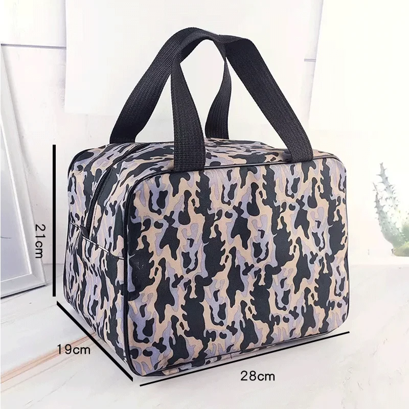 VE New cross-border irregular pattern lunch bag large capacity lunch bag  take meals lunch bag for women