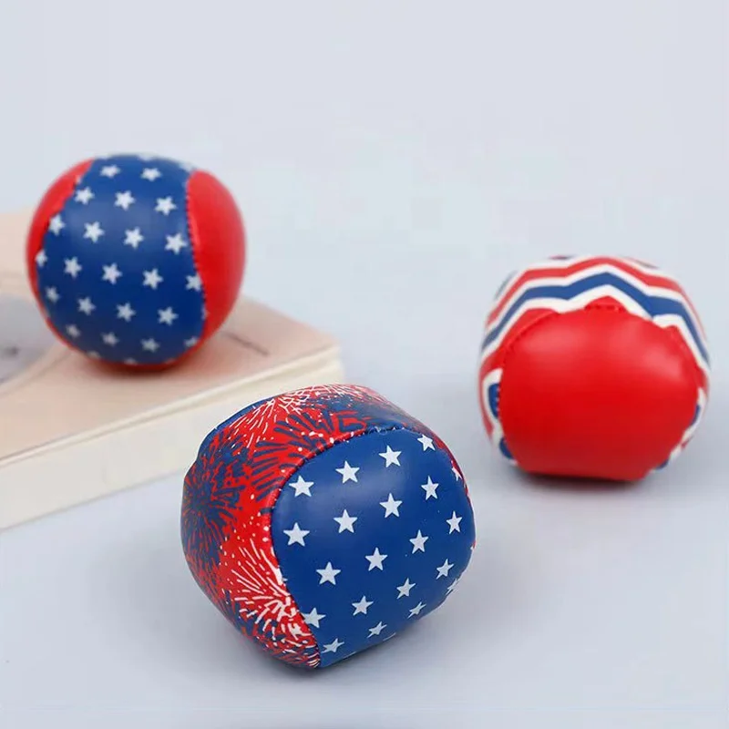 Factory Directly Custom LOGO PVC PU Leather Soccer Ball Footbag Hacky Sack For Kids Outdoor Toy Ball