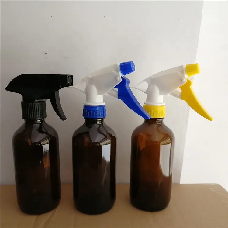 250ml empty amber glass spray bottles with sprayer cap