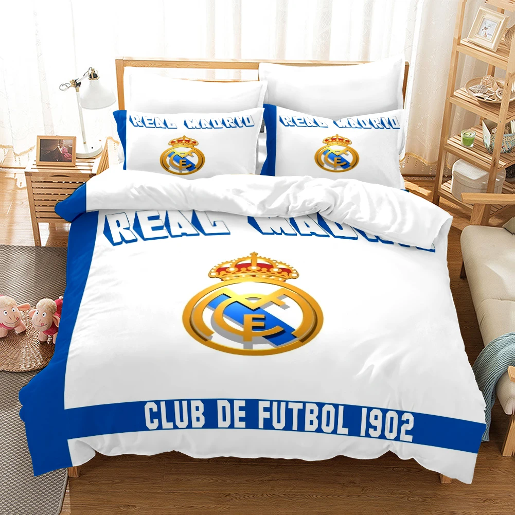
Factory supply 3d beddings FOOTBALL CULB 4th bed sheet bedding set luxury newly bed sheets cover set 