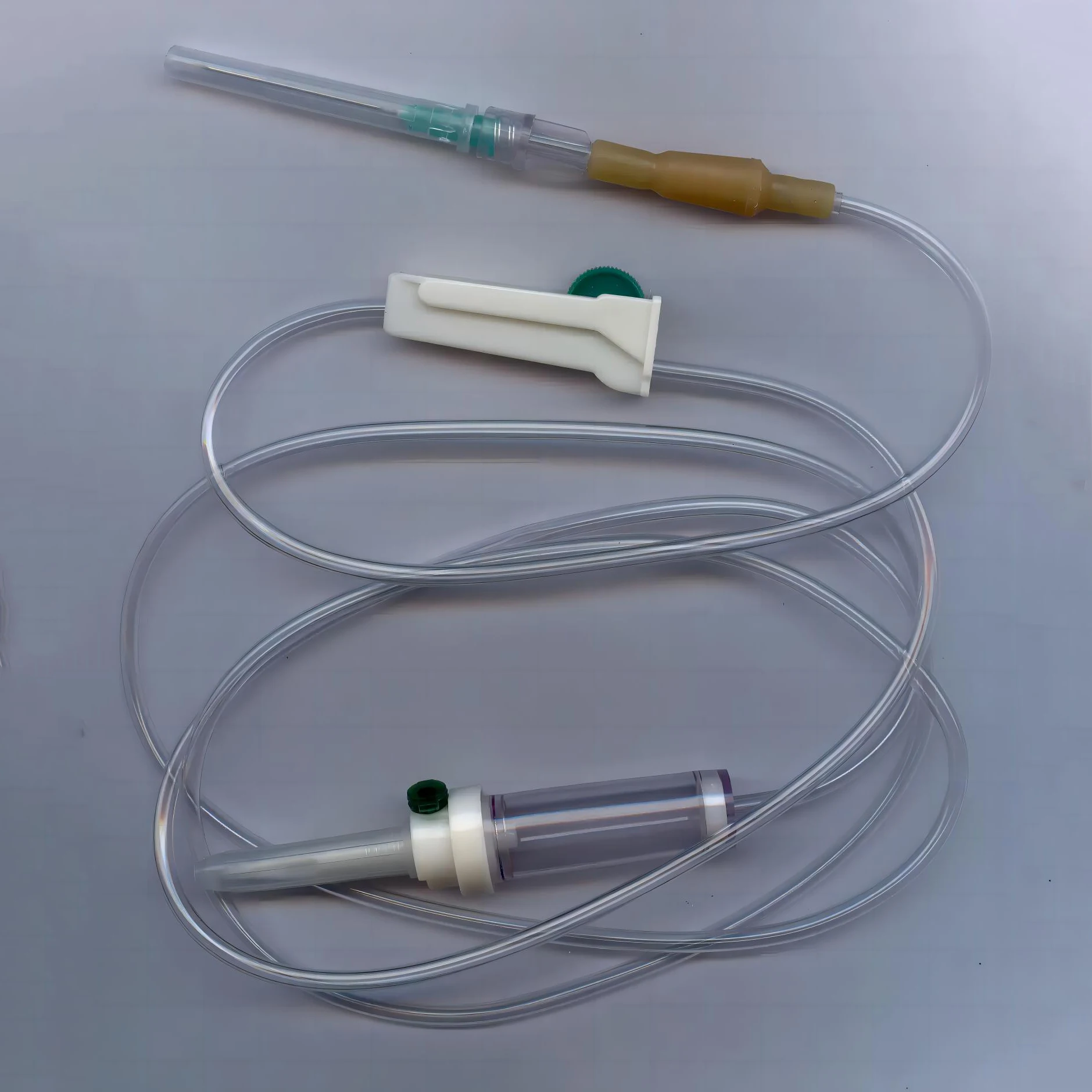 Hawkmed Disposable Transfusion Set Iv Infusion Set With Needle System for Solution Infusion Set