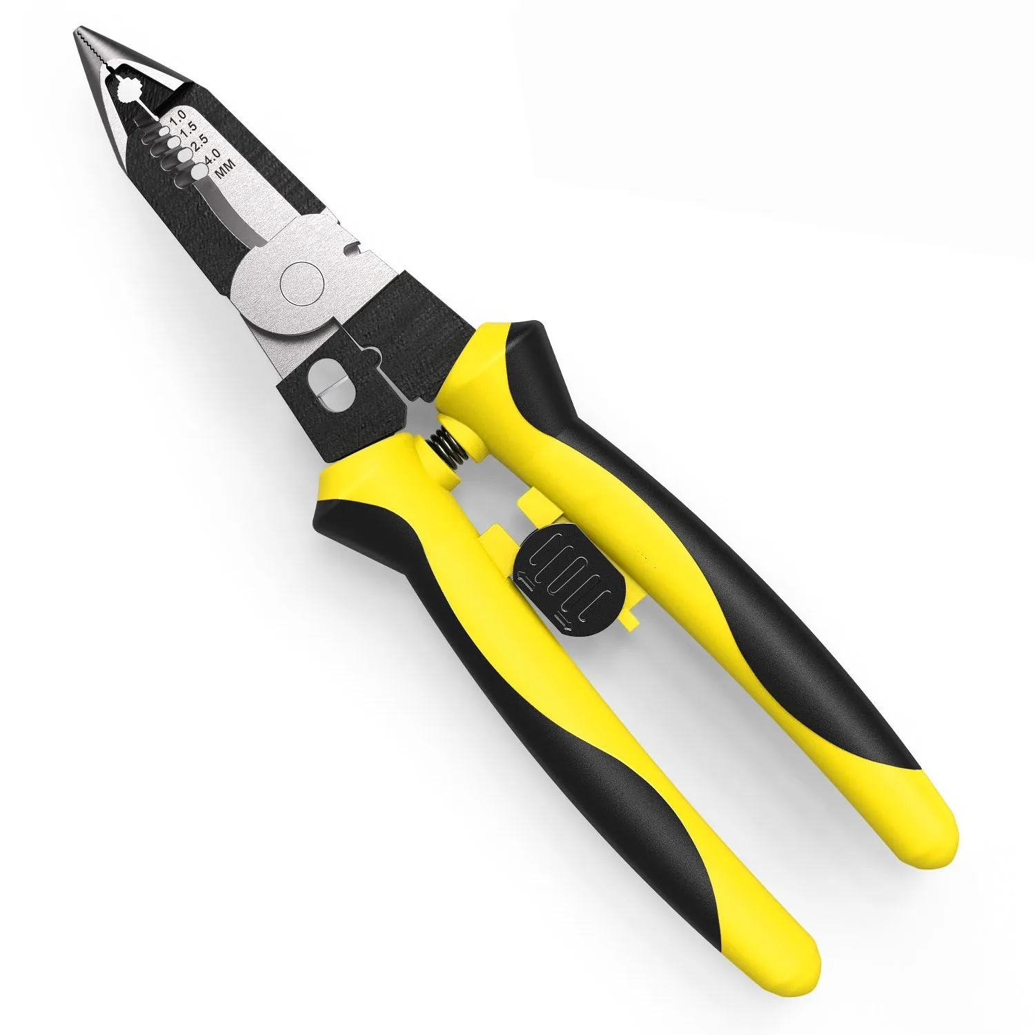 JH 7-in-1 multifunction pliers 8 inch Wire Stripper and Cable Cutter, Professional Electrical Combi Plier