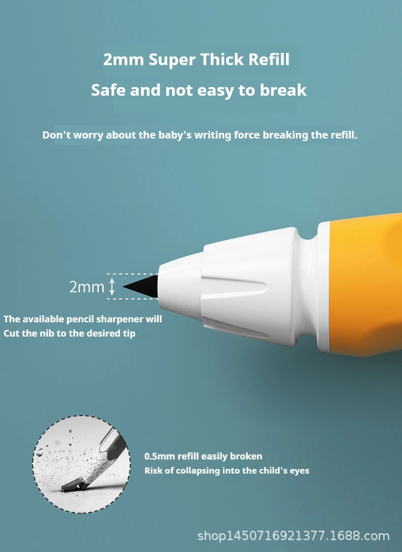 Wu Sheng Fat Bear Pencil Lead High-Quality Refill for Cute and Ergonomic Bear Pencils