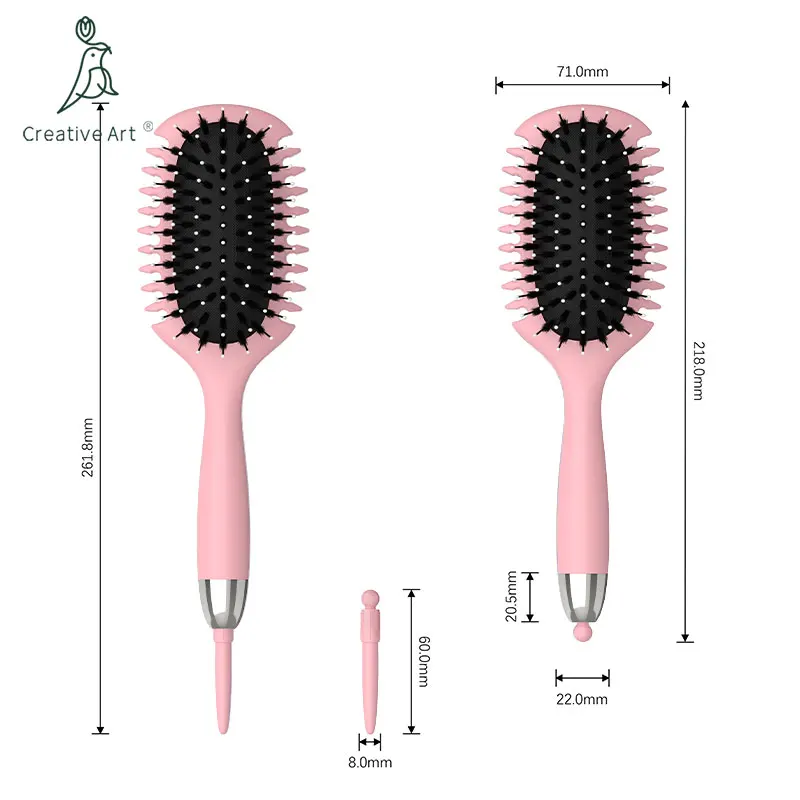 Curly Hair Brush Defining Curl Brush Reduce Hair Pulling And Curl Separatio Hair Styling Tools with Prongs