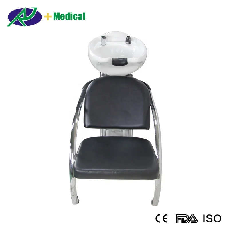 Chrome plating anti-rusty basin chair salon shampoo chair for head massage RJ-9207
