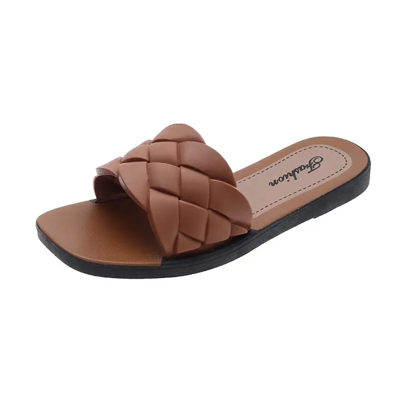 Summer new slipper female home anti-slip flip-flops wear net red soft bottom anti-slip lightweight silent manufacturer wholesale