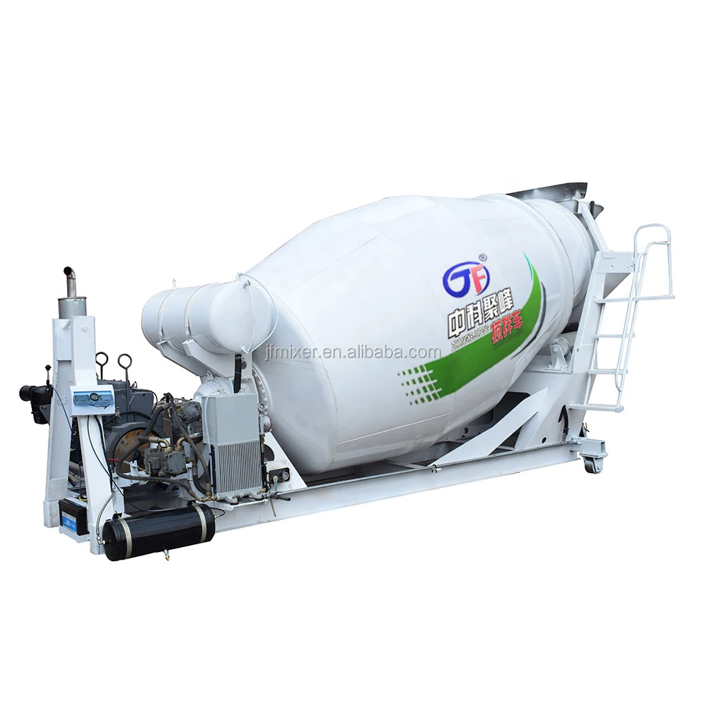 6 CBM Small Concrete Mixer Truck Air Pressure Pumping High Load Moment Uzbekistan 0-12r/min ISO9001, CE 10-15min Provided CN;SHN