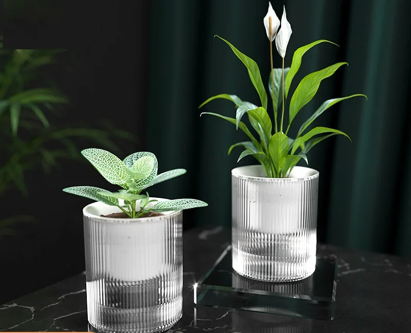 minimalist Modern planters nursery self watering flower pot planter