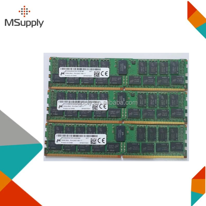 MTA36ASF4G72PZ-2G3B1MG 32GB PC4-19200 DDR4-2400MHz Registered ECC CL17 288-Pin DIMM 1.2V Dual Rank Memory Module