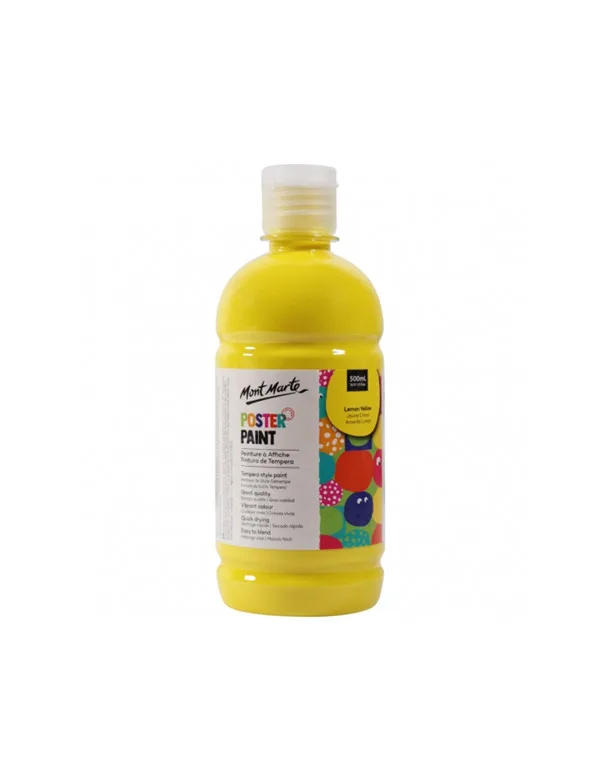 Mont Marte Poster Paint 500ml - Lemon Yellow