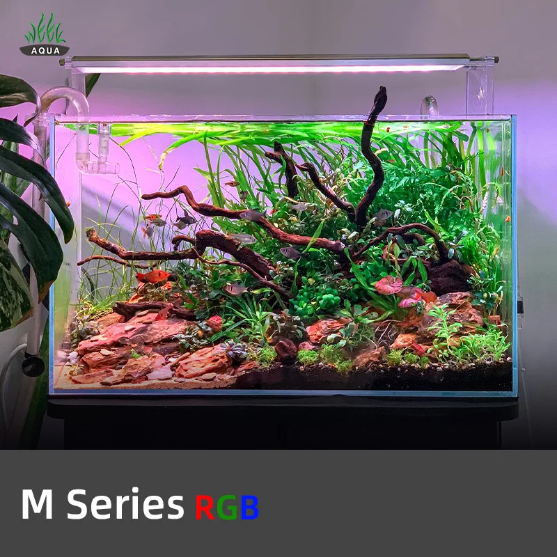 Оптовая продажа аксессуары для аквариума неделя AQUA M серия RGB светодиодный светильник с полным спектром затемнения растений Maxspect