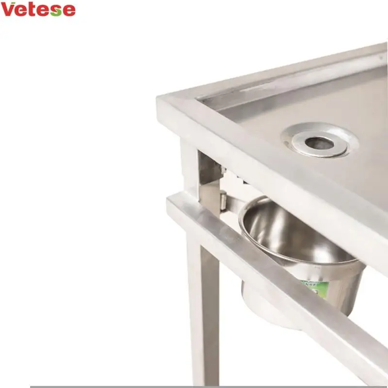Medical Veterinary Surgical Equipment Animal Dissecting Table Stainless Steel Simple
