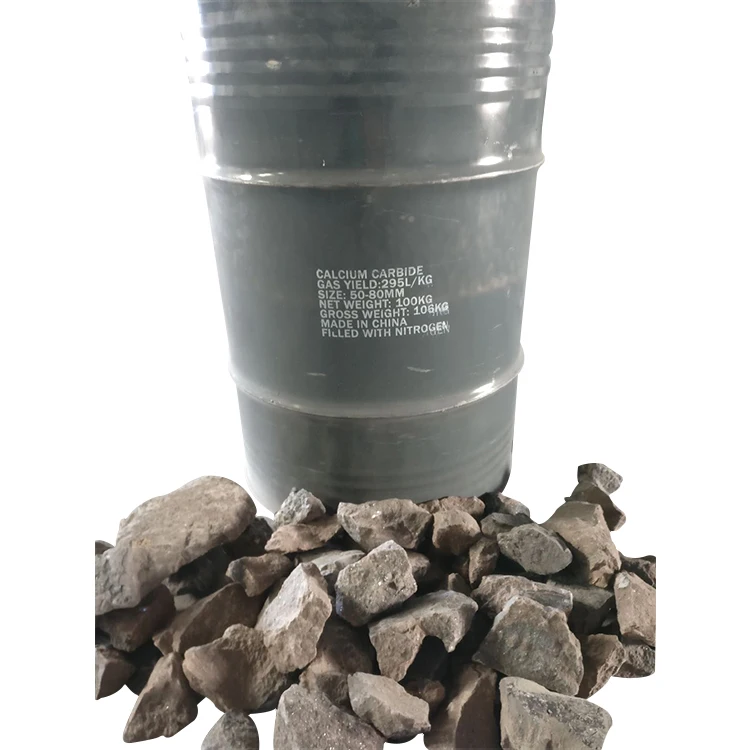 Manufacturer bulk sell calcium carbide vs calcium carbonate 50-80mm 295l/kg