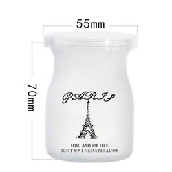Factory wholesale custom printed plastic cup pudding cup PET for cold drink milk PET cup with lid eco friendly