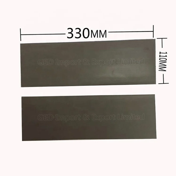 Guangzhou Cheap Rectangle Silver Stamp Pad Customized Size 310*150*7mm Gray Pre-Inked Flash Foam 31*15cm Laser Mat for Business