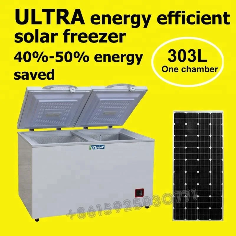 303 Liter solar deep chest freezer / fridge dc 24v solar refrigerator fridge solar freezer