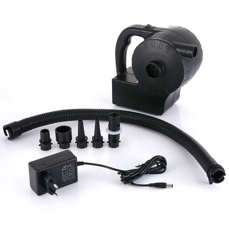 Universal Good Quality Black High Power Electric Air Pump For Inflatables
