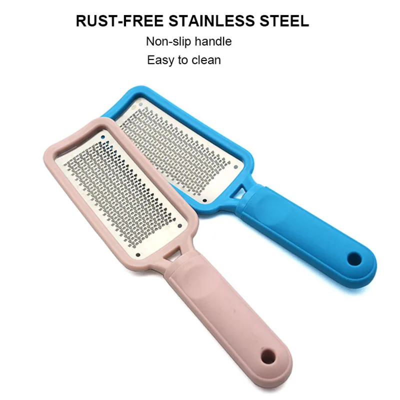 Premium Pedicure tool rust-free stainless steel foot file and dead Skin callus remover for Cracked Heels