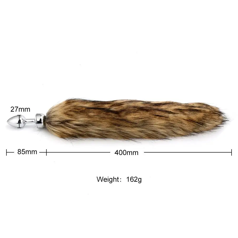 Cosplay BDSM Removable Magnetic Fur Fox Tail Rabbit Horse Tail Anal Butt Plug Magnetic but plug Sex toys for girl
