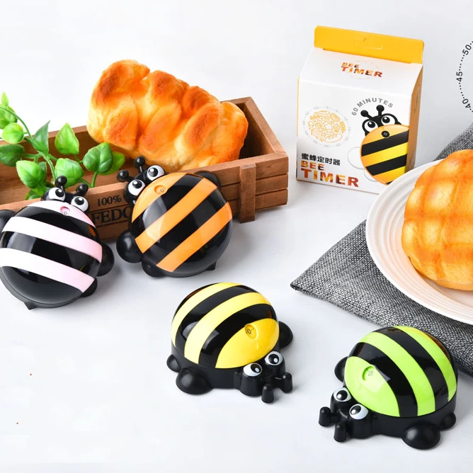 bee shape mechanical cheap promotional factory timer mute mode kitchen timer gym teacher kids timer