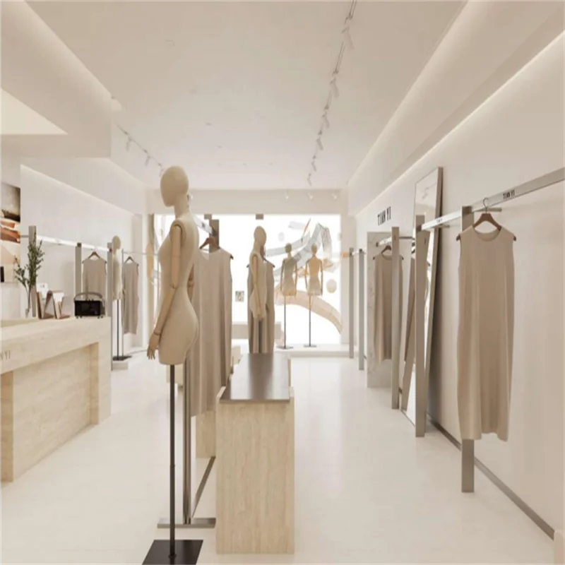 CIRI Simple style clothing store display decorative handbag display floor clothing display shelf