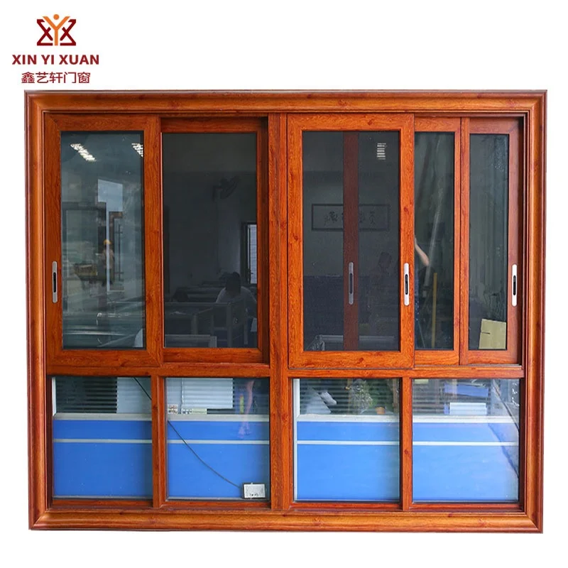 
manufacturer of aluminium windows house window design anti noise sliding balcony window aluminum frame tempered glass window 