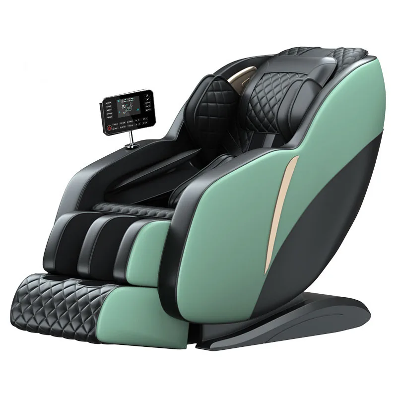 2024 Best 4 Hands Shiatsu 3d Full Body Air Massager Massage Chair Zero Gravity Genuine Leather Endure Massage Chair
