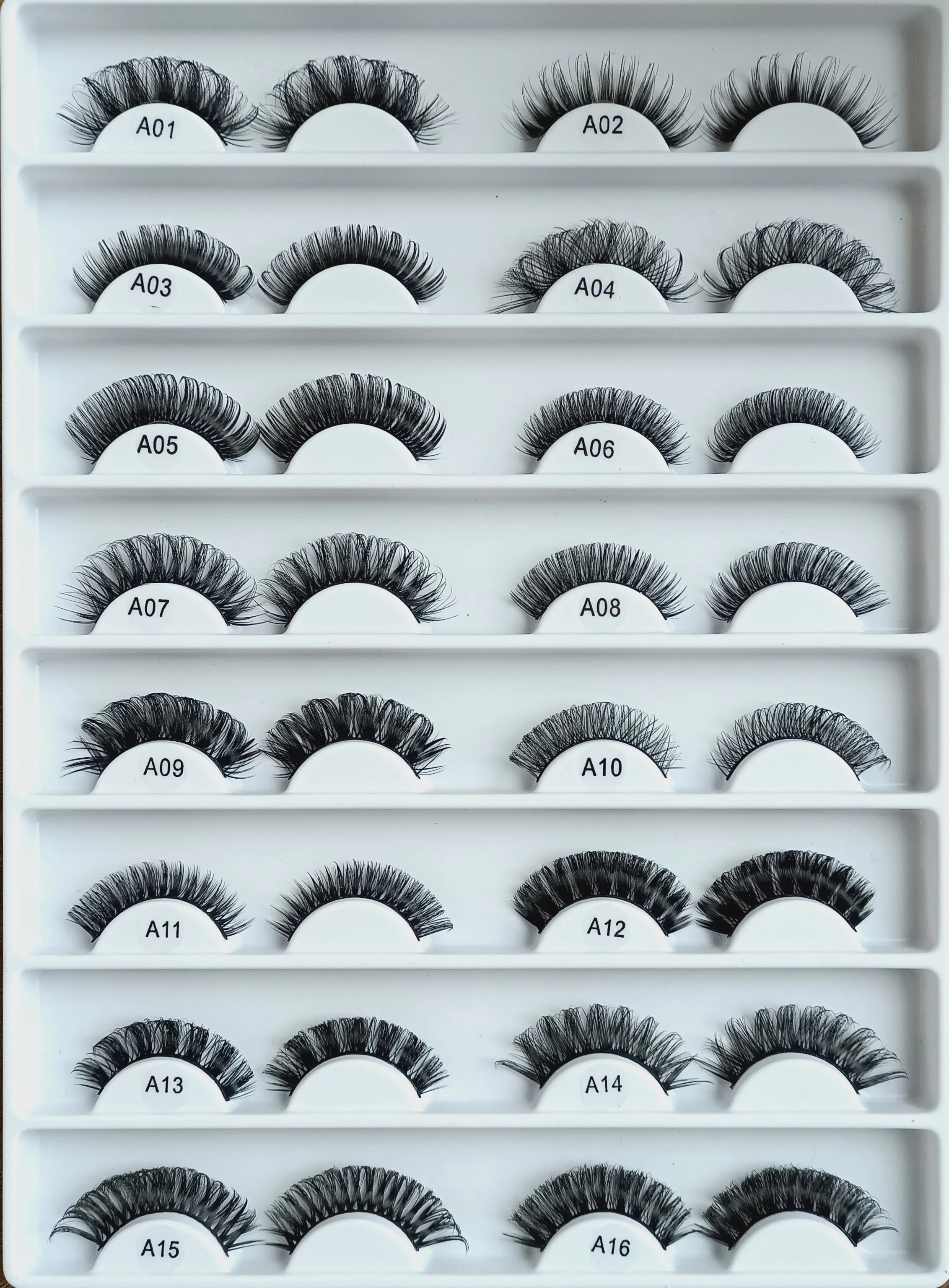 Russian volume mink strip lashes Factory wholesale d curl strip eyelashes  natural false 18mm 15mm eyelash vendor