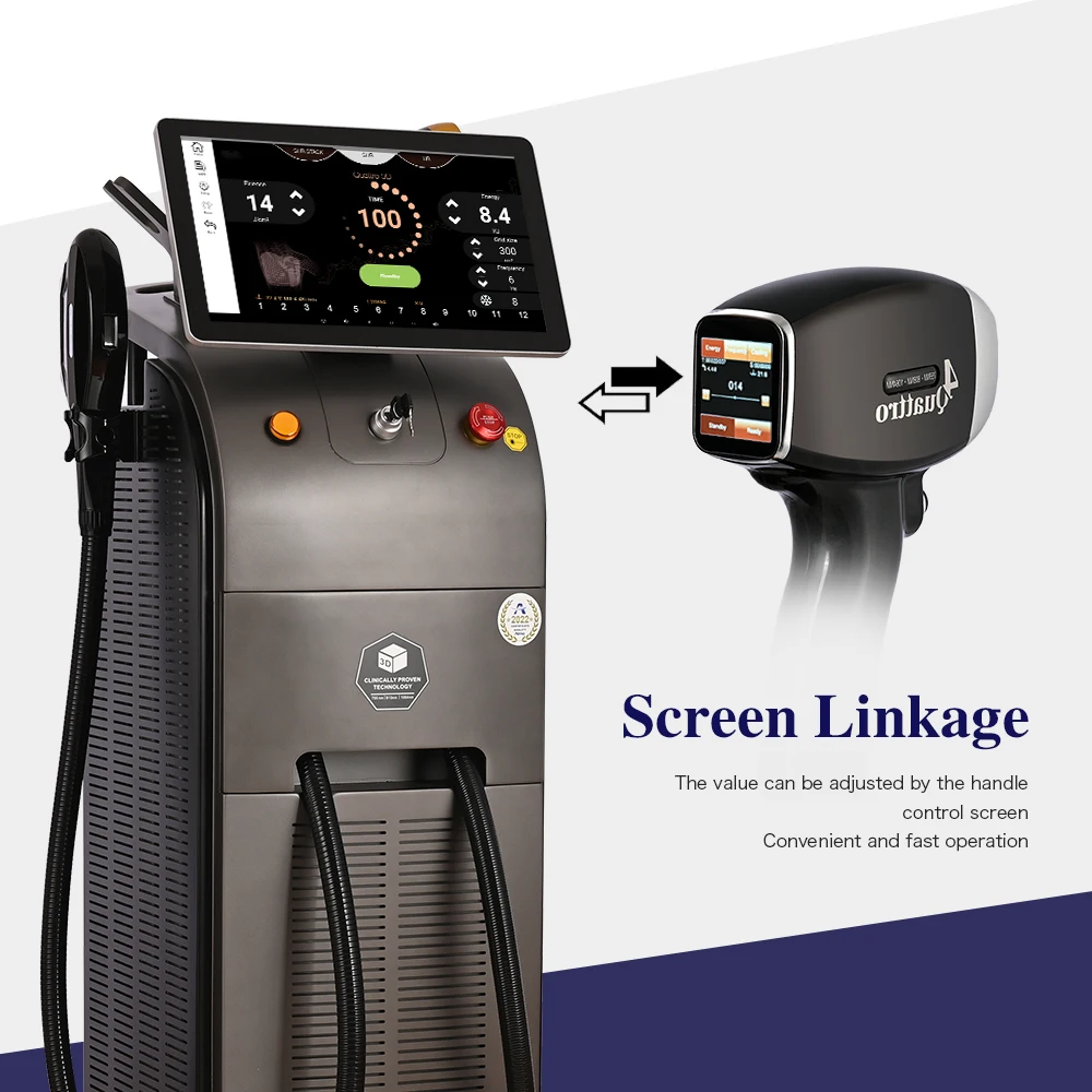 2in1 Ipl Laser 808nm Hair Removal Medical Diode Laser 3 Waves Permanent Multifunction Beauty Machine Stationary for Commercial